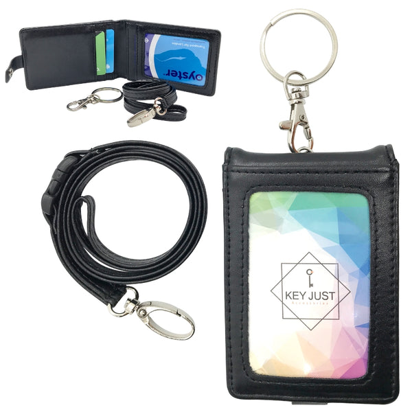 KEY JUST 2 - Lanyard with Card Holder and Keychain