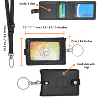 KEY JUST 2 - Lanyard with Card Holder and Keychain