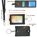 KEY JUST 2 - Lanyard with Card Holder and Keychain